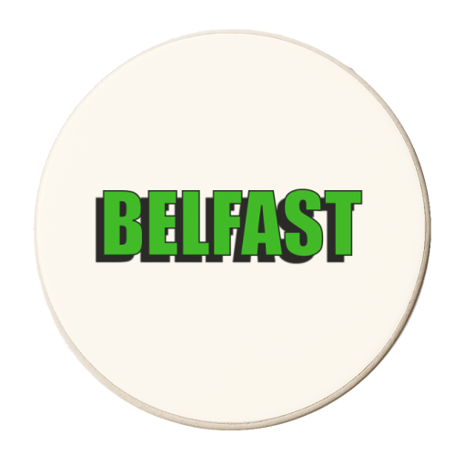 Belfast - personalised beer coaster by Adam Regester
