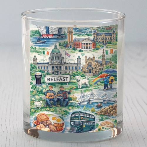 Belfast Watercolour - scented candle by Ms Doodle