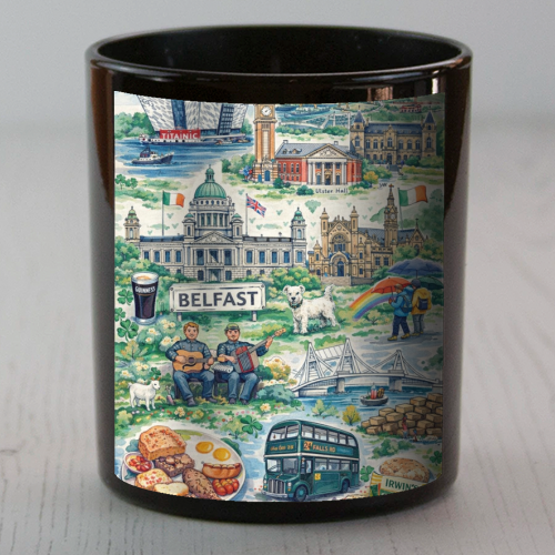 Belfast Watercolour - scented candle by Ms Doodle