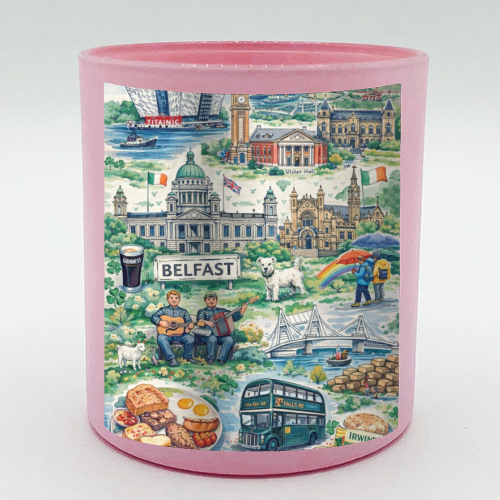 Belfast Watercolour - scented candle by Ms Doodle
