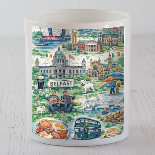 Belfast Watercolour - scented candle by Ms Doodle