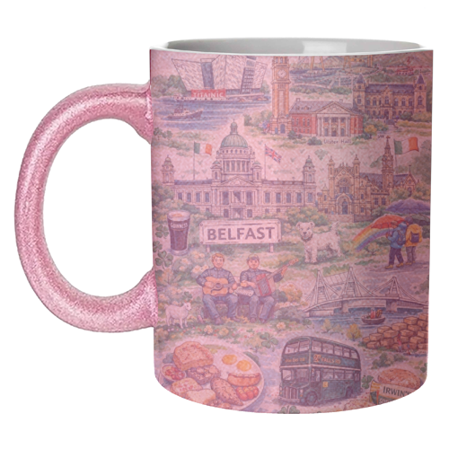 Belfast Watercolour - unique mug by Ms Doodle