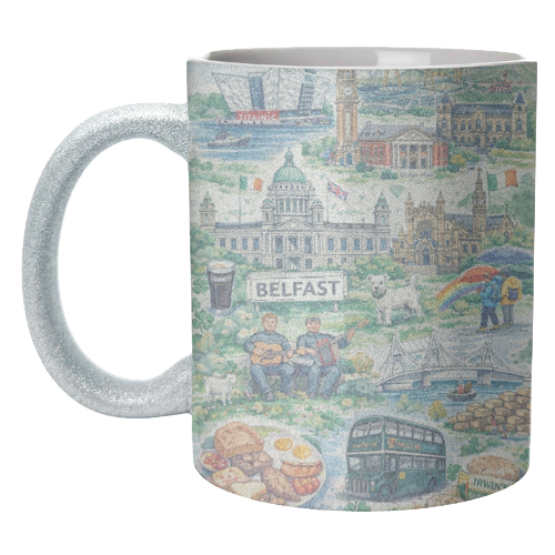 Belfast Watercolour - unique mug by Ms Doodle