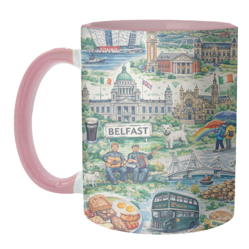Belfast Watercolour - unique mug by Ms Doodle
