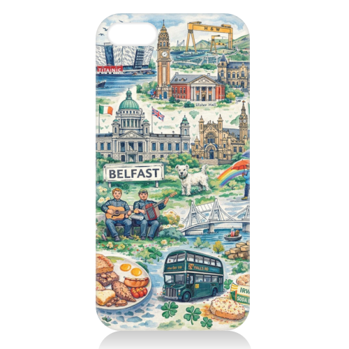 Belfast Watercolour - unique phone case by Ms Doodle