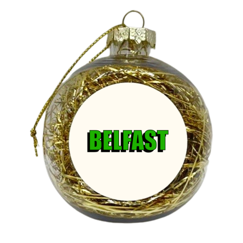 Belfast - xmas bauble by Adam Regester