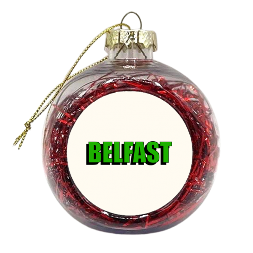 Belfast - xmas bauble by Adam Regester