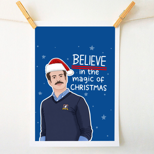 Believe in the magic of Christmas - A1 - A4 art print by Loren Grosvenor