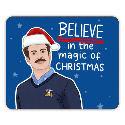 Believe in the magic of Christmas - designer placemat by Loren Grosvenor