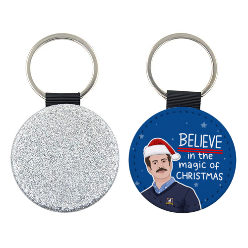 Believe in the magic of Christmas - keyring by Loren Grosvenor