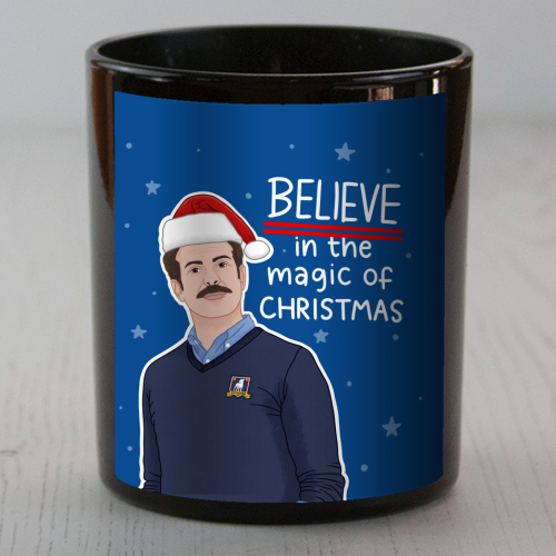 Believe in the magic of Christmas - scented candle by Loren Grosvenor