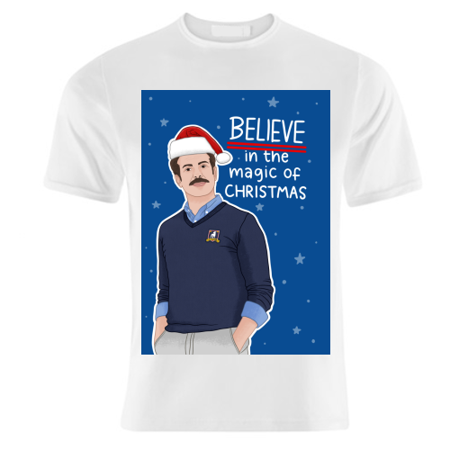 Believe in the magic of Christmas - unique t shirt by Loren Grosvenor