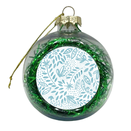 Belle Blue - xmas bauble by Dizzywonders