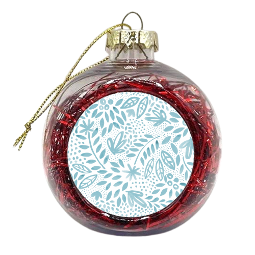 Belle Blue - xmas bauble by Dizzywonders