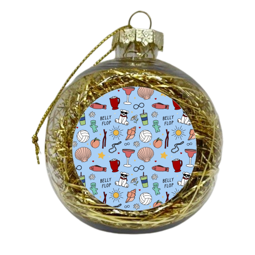 Belly Conklin pattern - xmas bauble by The Girl Next Draw