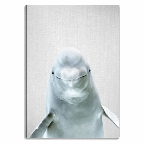 Beluga Whale - Colorful - personalised A4, A5, A6 notebook by Gal Design