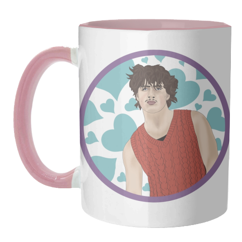 Benson Boone Heart Print - unique mug by Drawings by Firefly
