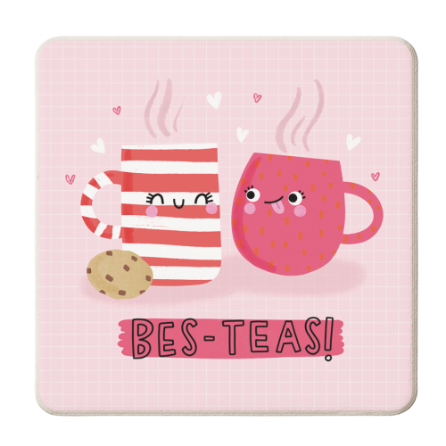 Bes-Teas! - personalised beer coaster by Jessica Moorhouse