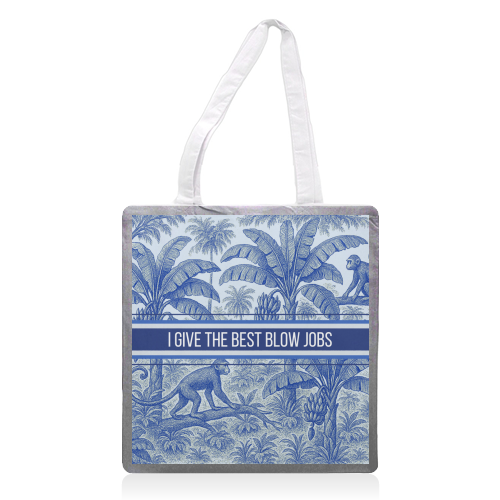 Best Blow Jobs - printed canvas tote bag by Lilly Rose