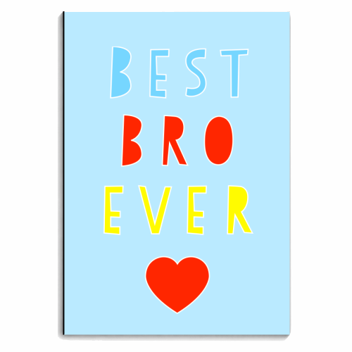 Best Bro Ever - personalised A4, A5, A6 notebook by Adam Regester