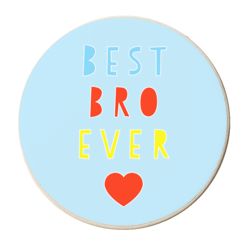 Best Bro Ever - personalised beer coaster by Adam Regester