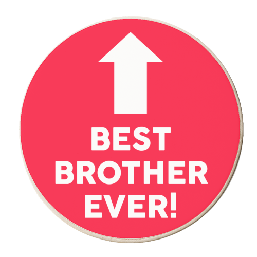 BEST BROTHER EVER - personalised beer coaster by AP