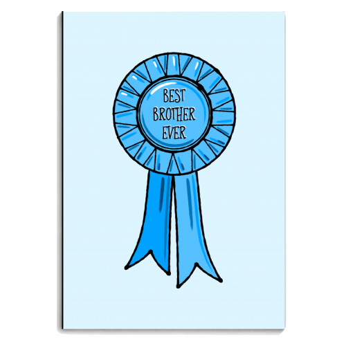 Best Brother Ever Rosette - personalised A4, A5, A6 notebook by Adam Regester