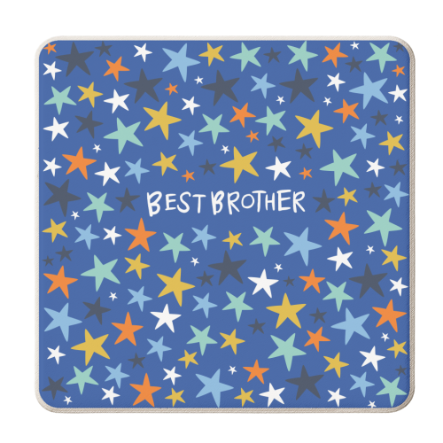 Best Brother Stars - personalised beer coaster by The Boy and the Bear