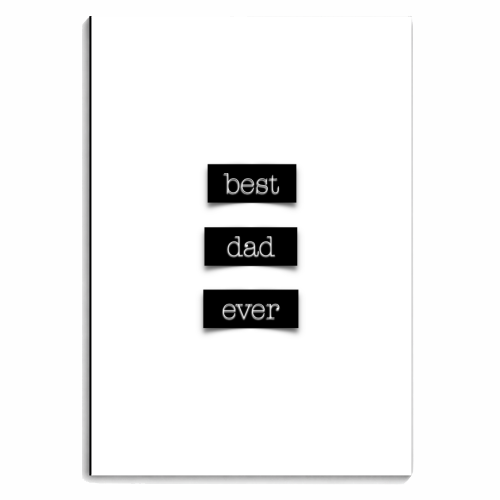 Best Dad Ever (Message Tape Version) - personalised A4, A5, A6 notebook by Adam Regester