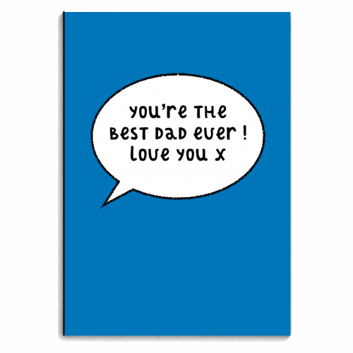 Best Dad Ever ! - personalised A4, A5, A6 notebook by Adam Regester