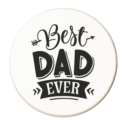 best dad ever - personalised beer coaster by Anastasios Konstantinidis