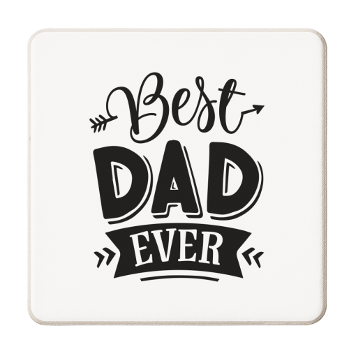best dad ever - personalised beer coaster by Anastasios Konstantinidis