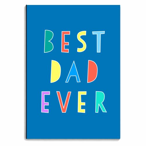Best Dad Ever Typographic Design - personalised A4, A5, A6 notebook by Adam Regester
