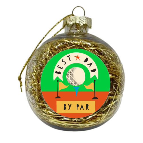 Best Dad Golf Design - xmas bauble by AbiGoLucky