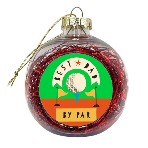 Best Dad Golf Design - xmas bauble by AbiGoLucky