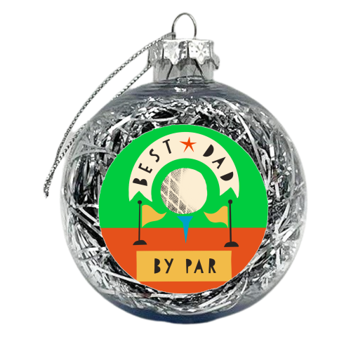 Best Dad Golf Design - xmas bauble by AbiGoLucky