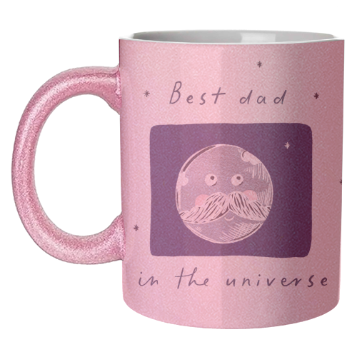 best Dad in the Universe Cute Design - unique mug by Lisa Wardle