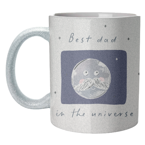 best Dad in the Universe Cute Design - unique mug by Lisa Wardle