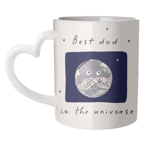best Dad in the Universe Cute Design - unique mug by Lisa Wardle