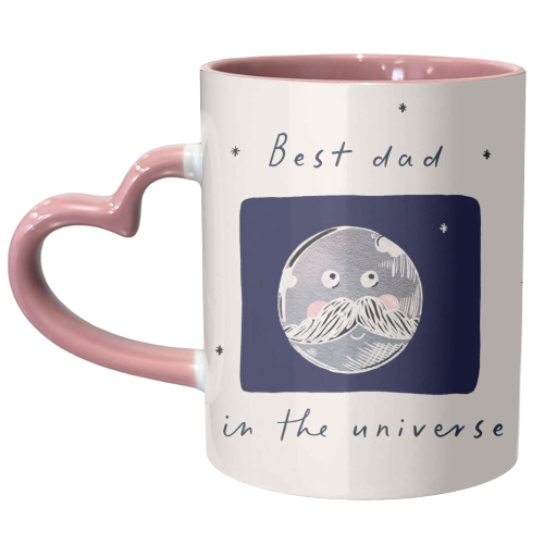 best Dad in the Universe Cute Design - unique mug by Lisa Wardle