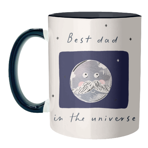 best Dad in the Universe Cute Design - unique mug by Lisa Wardle