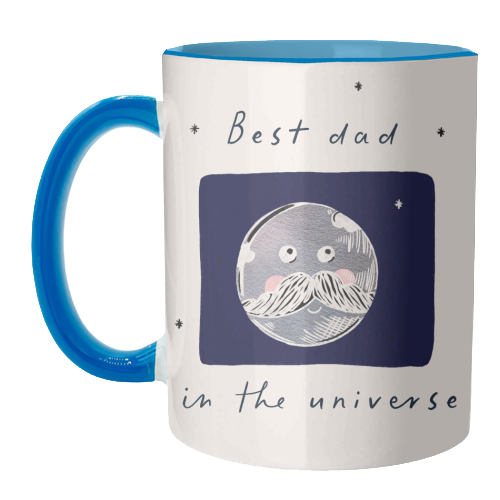 best Dad in the Universe Cute Design - unique mug by Lisa Wardle