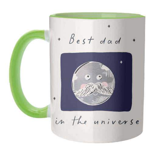best Dad in the Universe Cute Design - unique mug by Lisa Wardle