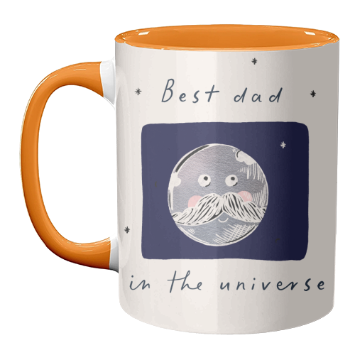 best Dad in the Universe Cute Design - unique mug by Lisa Wardle