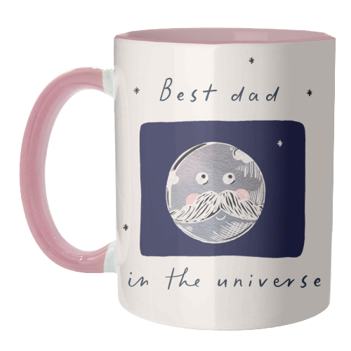 best Dad in the Universe Cute Design - unique mug by Lisa Wardle