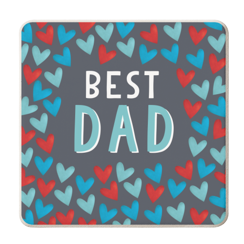 Best Dad - personalised beer coaster by The Boy and the Bear