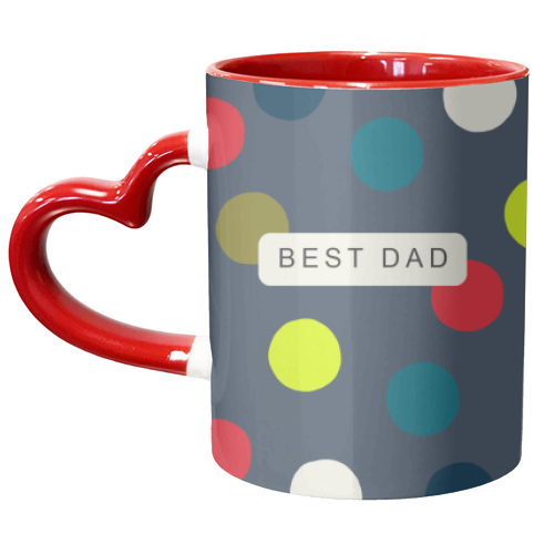 Best Dad spotty - unique mug by The Boy and the Bear