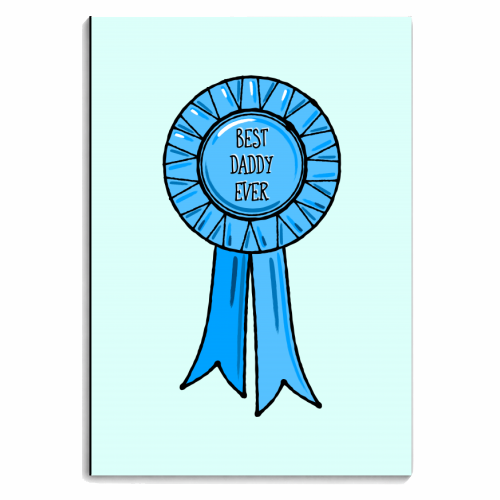 Best Daddy Ever Rosette - personalised A4, A5, A6 notebook by Adam Regester