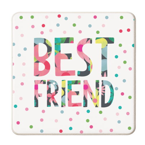 Best Friend - personalised beer coaster by The Boy and the Bear