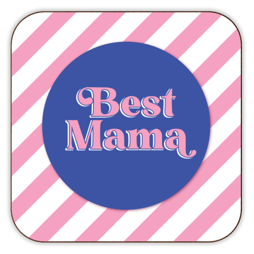 Best Mama - personalised beer coaster by Mad Philomena